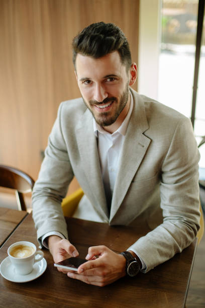 istock Businessman at coffee break 865540390