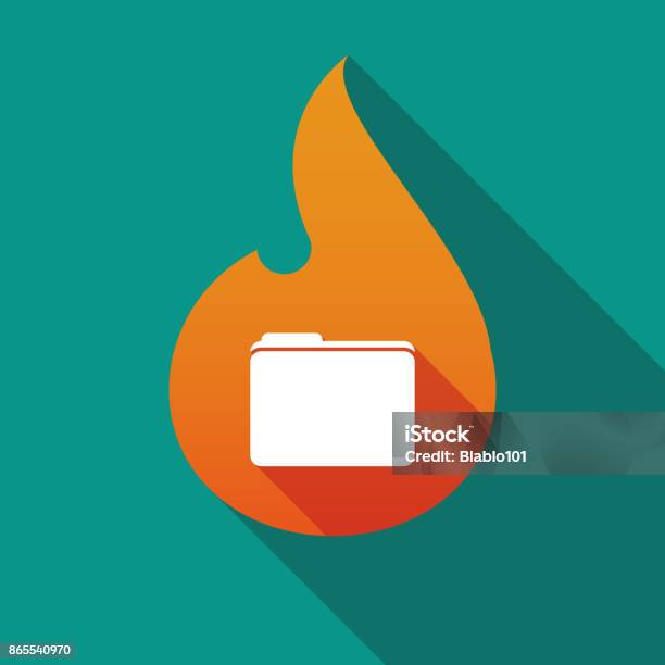 Bayangan Api Vector Api Bayangan Panjang Dengan Folder Ilustrasi Stok - Unduh Gambar ...