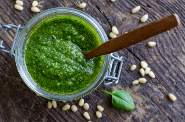 istock Pesto genovese sauce 865541356