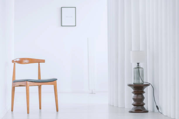istock Wooden chair in bright hall 865541556