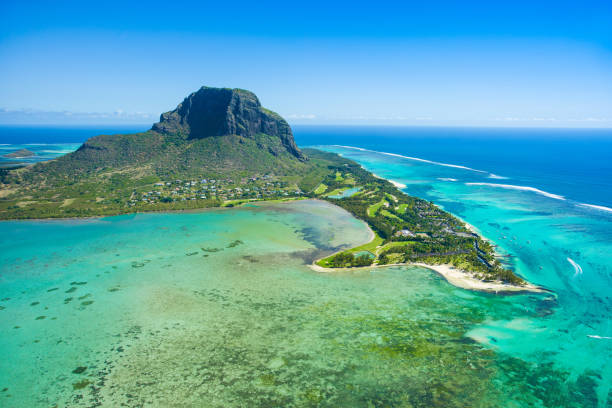 istock Aerial view of Mauritius island 865549112