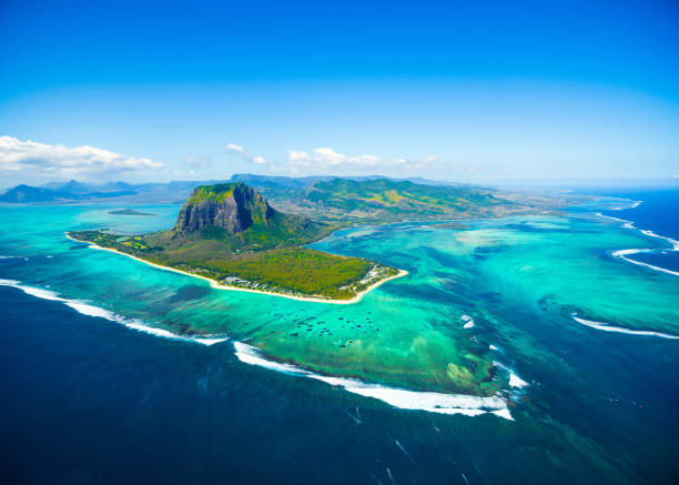 istock Aerial view of Mauritius island 865549178