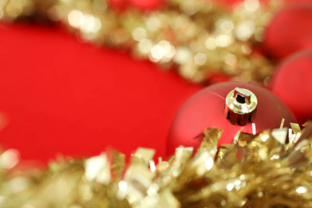 istock Red and gold Christmas holiday background. 865553326