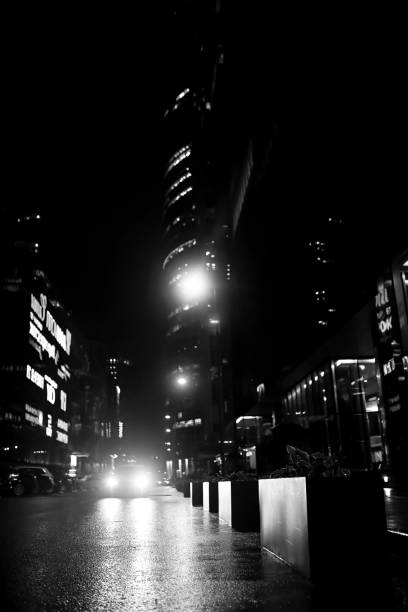 istock Center with high skyscrapers night 865560064