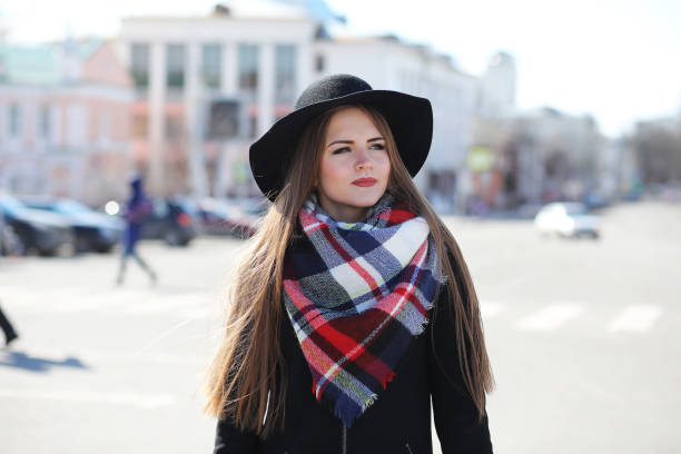 istock Girl on a walk in sunny weather 865567678