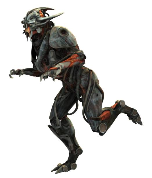 istock Cyborg monster concept 3d illustration 865570718