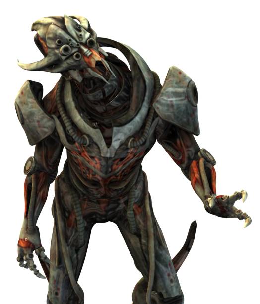 istock Cyborg monster concept 3d illustration 865570798