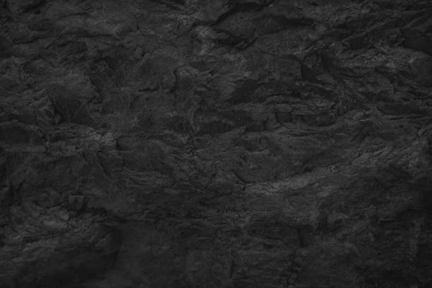istock Stone black background, Texture dark gray surface luxury blank for design 865573230