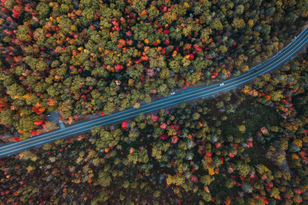 aerial roadtrip im minnewaska state park preserve - burgund frankreich stock-fotos und bilder