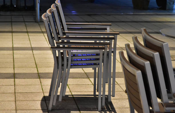 istock The chair which was piled up 865592996