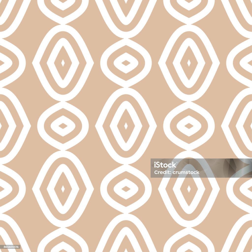 Geometric Pattern Pattern Beige Beige And White Geometric Print Seamless Pattern Stock Illustration ...