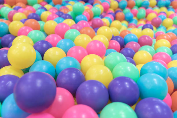 Colorful Plastic toy balls in Ball pool playground