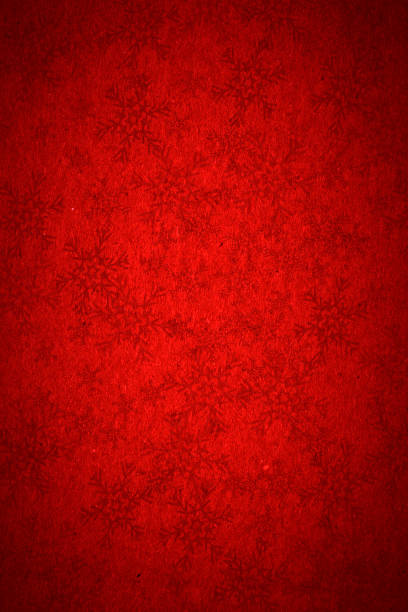 istock Red Christmas background with snowflakes 865604794