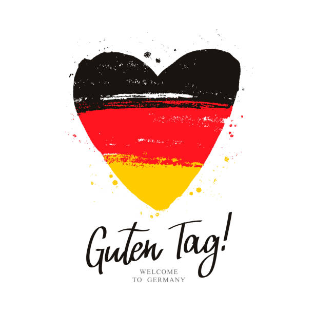 大きなハートの形でドイツの旗。 - big country点のイラスト素材／クリップアート素材／マンガ素材／アイコン素材