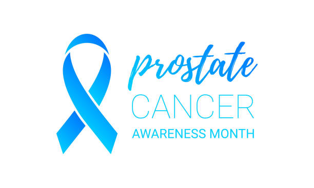 istock Men health man prostate cancer November awareness month vector blue ribbon 865615610