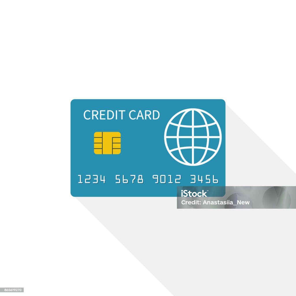 Icono de tarjetas de crédito aislado sobre un fondo blanco - arte vectorial de Tarjeta de crédito libre de derechos