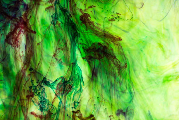 istock Acrylic colors and ink in water. 865627840