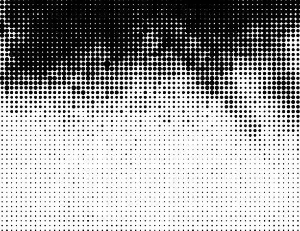 Vector illustration of gray halftone background