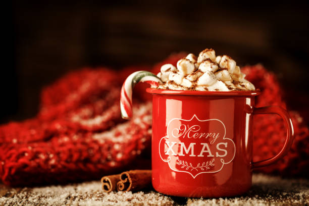 istock Sweet coffee with Christmas dessert 865632130