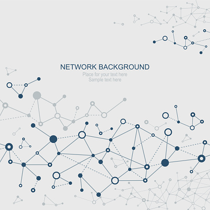 Abstract network background with space for your text