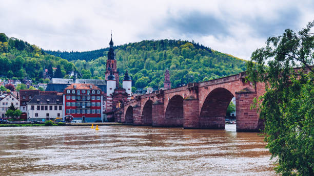 istock Old Neckar bridge and Heidelberg city, Germany 865635412