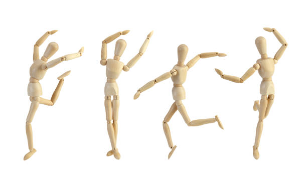 istock Wooden Mannequin with clipping path 865639232
