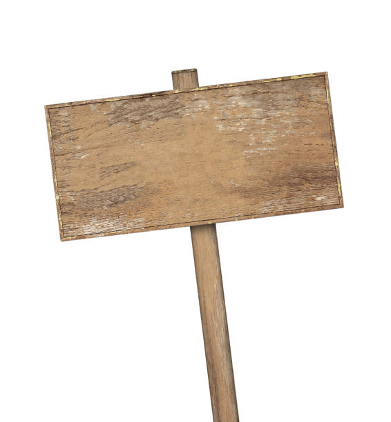 istock Wooden sign isolated on white 865639616