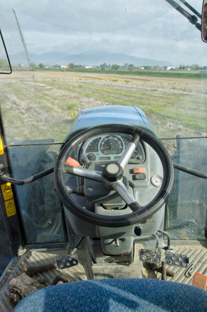 Driving a tractor that must plow the land