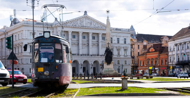 istock City tram near State Theater in Arad 865648408