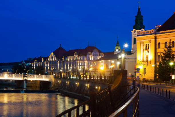 istock Embankment in Oradea in night 865648444