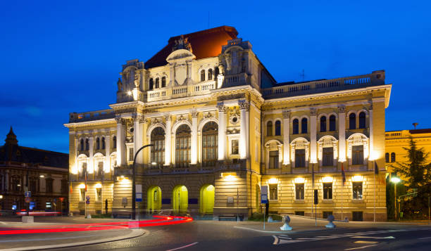 istock City Hall in Oradea in night 865648476