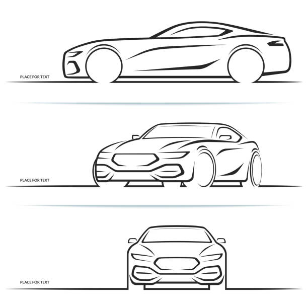 ベクトル スポーツ車シルエット - スポーツカー点のイラスト素材／クリップアート素材／マンガ素材／アイコン素材