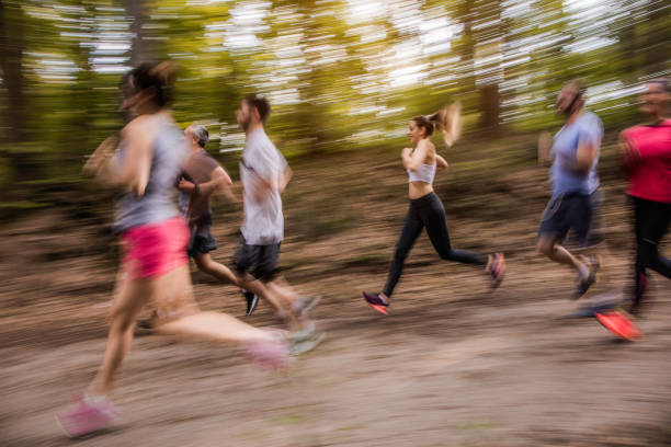 Sao Paulo, Brazil, April 23, 2013. People walking an running on Ibirapuera Park, in Sao Paulo