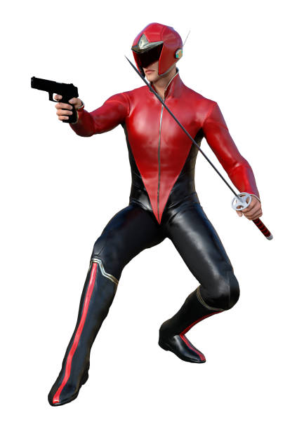 istock 3D rendering male superhero on white 865668130