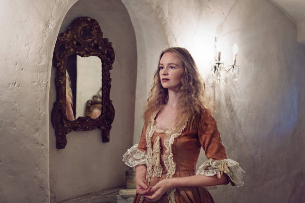 istock 18th century woman in a castle 865673006
