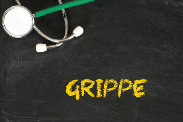 istock A stethoscope and the word flu 865676098