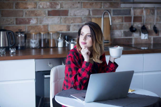 istock Beautiful young businesswoman have a coffee break 865676334