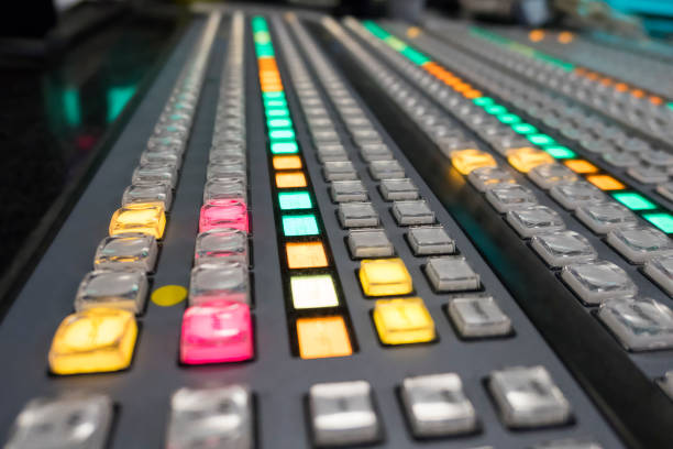 istock Video switcher with color buttons - No Hands 865680472