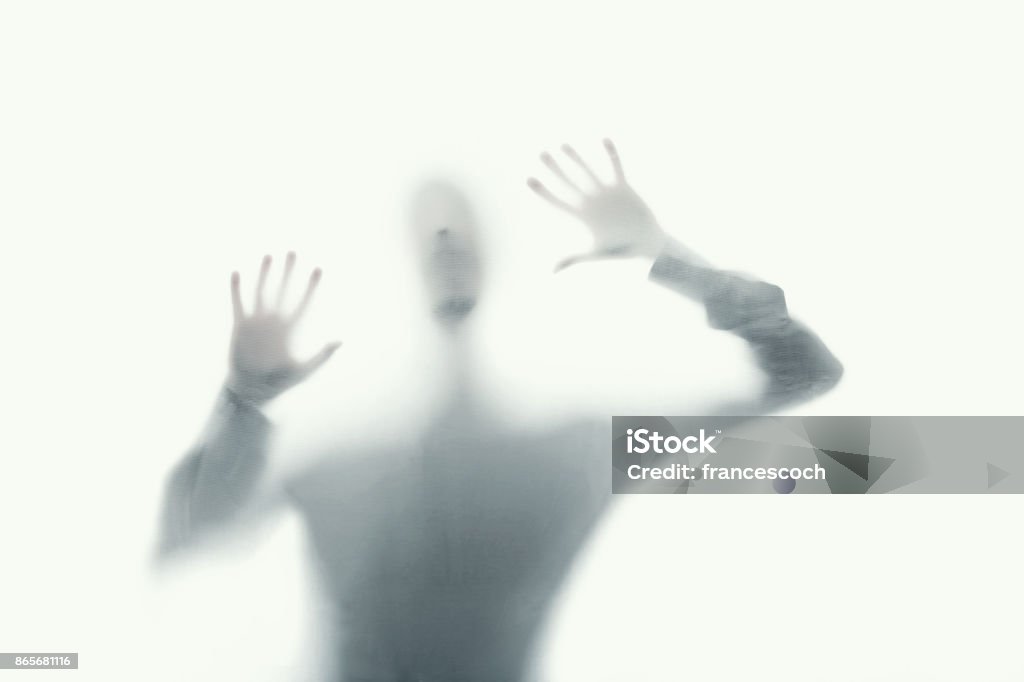 delirious psychopath mental care Ghost Stock Photo