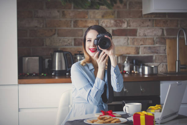 istock Beautiful young photographer have a coffee break 865684202