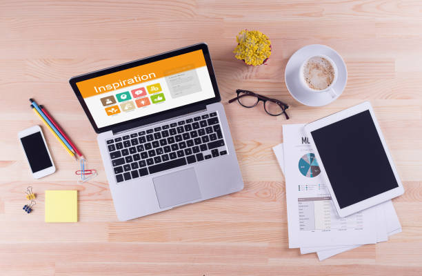istock Business desk concept - Inspiration 865684586