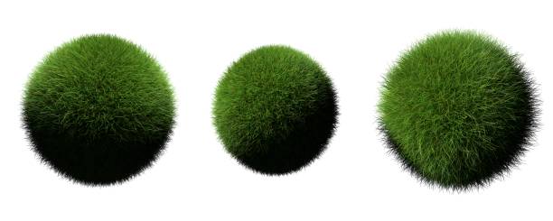 istock 3d rendering of green spheres on white 865687924