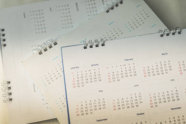 istock Blurred calendar planning concept in dark tone. 865687968