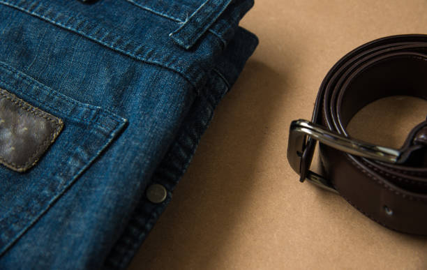 istock men's fashion on wood texture. 865688458