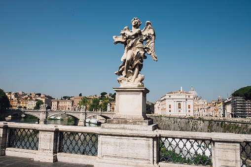 Statue on the St. Angelo Bridge, Rome