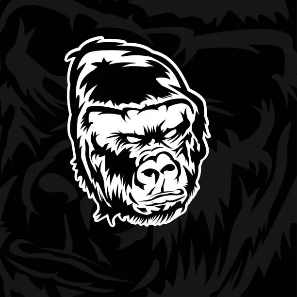 Vector illustration of Gorilla head
