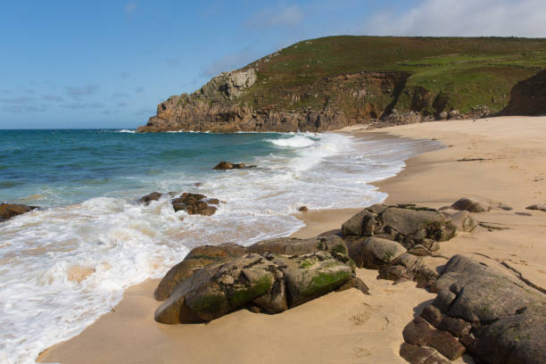 Portheras beach Cornwall secluded hidden gem on the Cornish coast