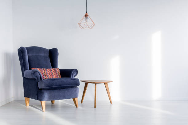 istock Lampshade above armchair 865701664