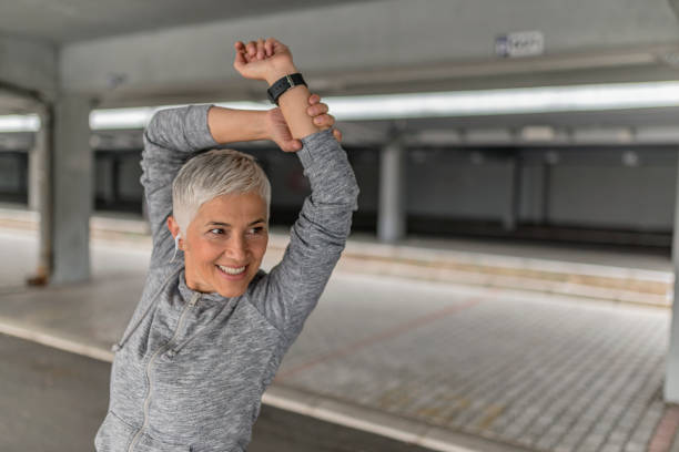 istock Women in Sport, Warming up for a workout routine 865706292