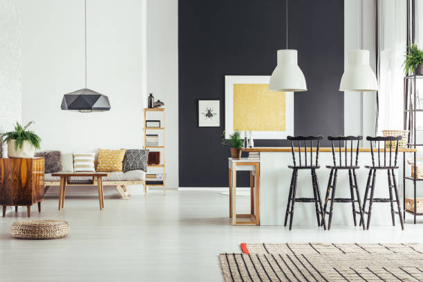 istock Cozy vintage living room 865710548